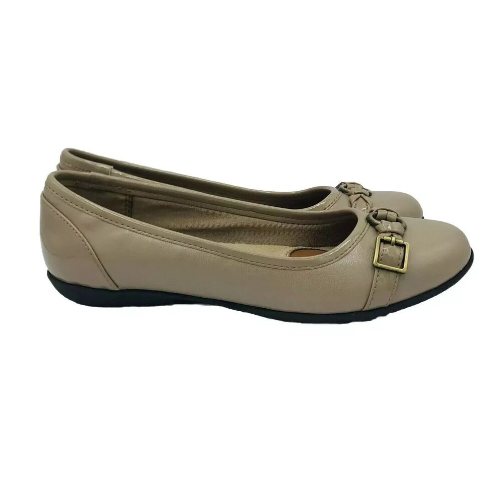 LifeStride Shoes Womens Size 5.5 Velocity Tan Comfort Slip On Loafers Pumps